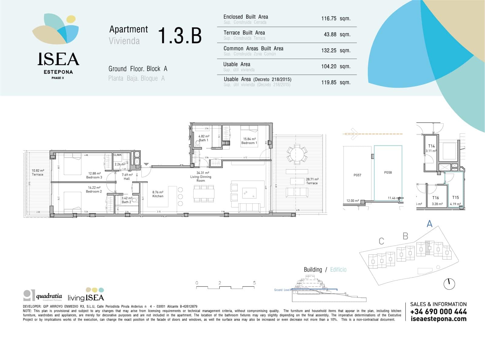 3 soveværelse Lejlighed til salg i Estepona med swimmingpool - € 495.000 (Ref: 9117507)