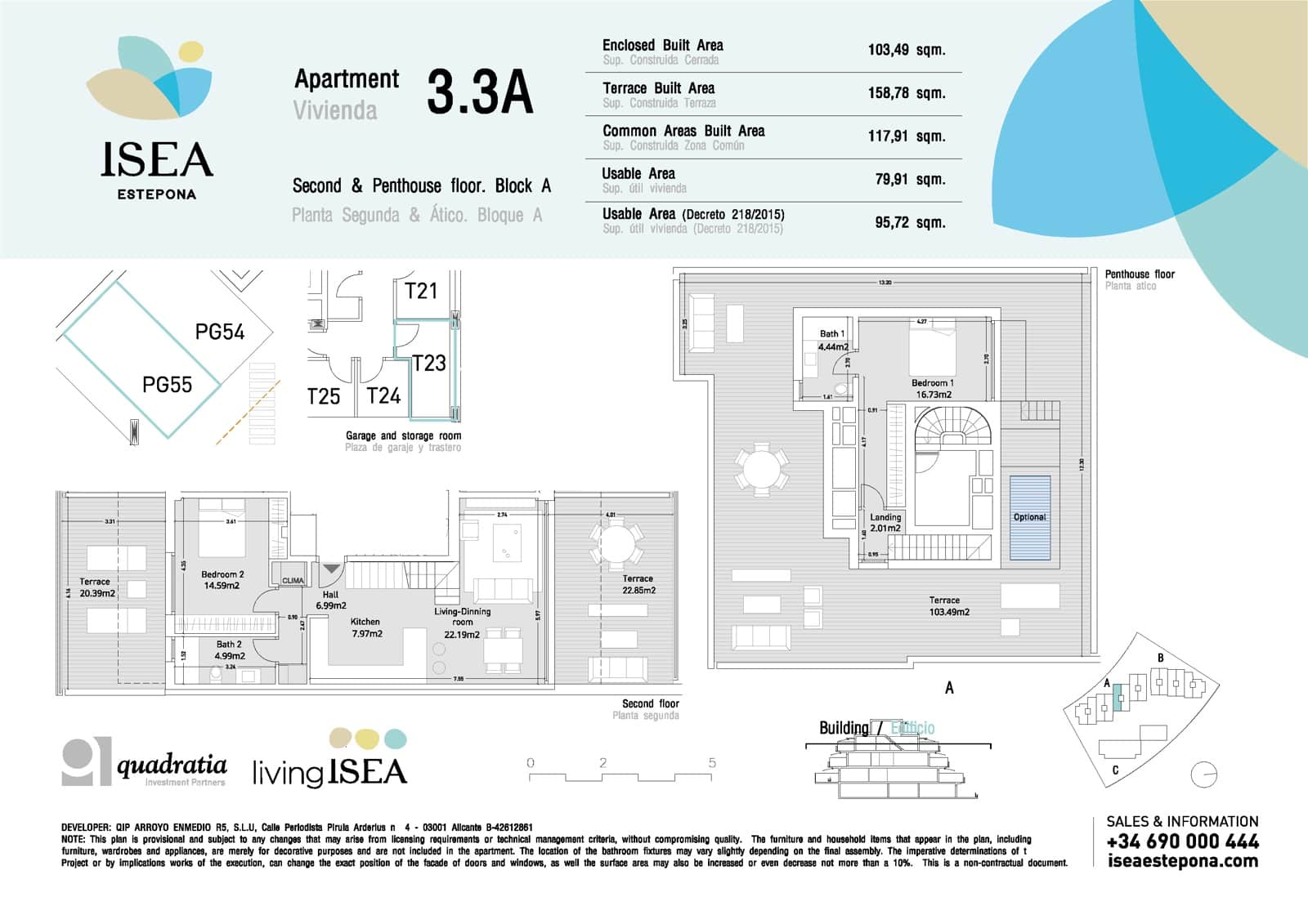 2 slaapkamer Penthouse te koop in Estepona met zwembad - € 570.000 (Ref: 9117508)