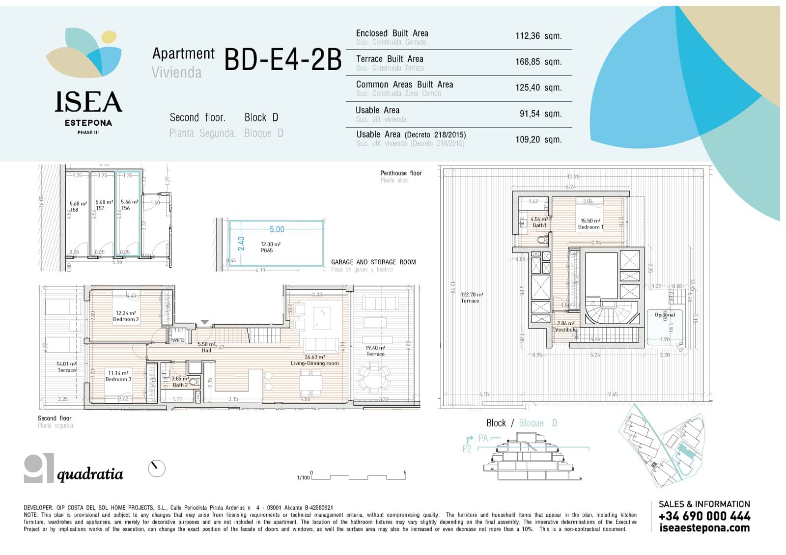 3 slaapkamer Penthouse te koop in Estepona met zwembad - € 605.000 (Ref: 9118027)