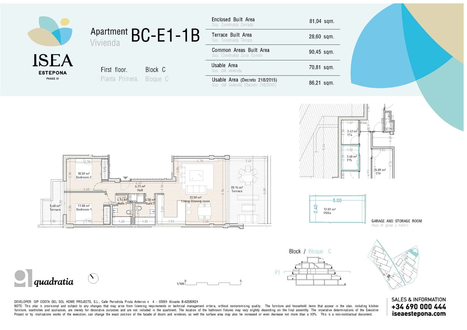 2 soveværelse Lejlighed til salg i Estepona med swimmingpool - € 405.000 (Ref: 9118029)