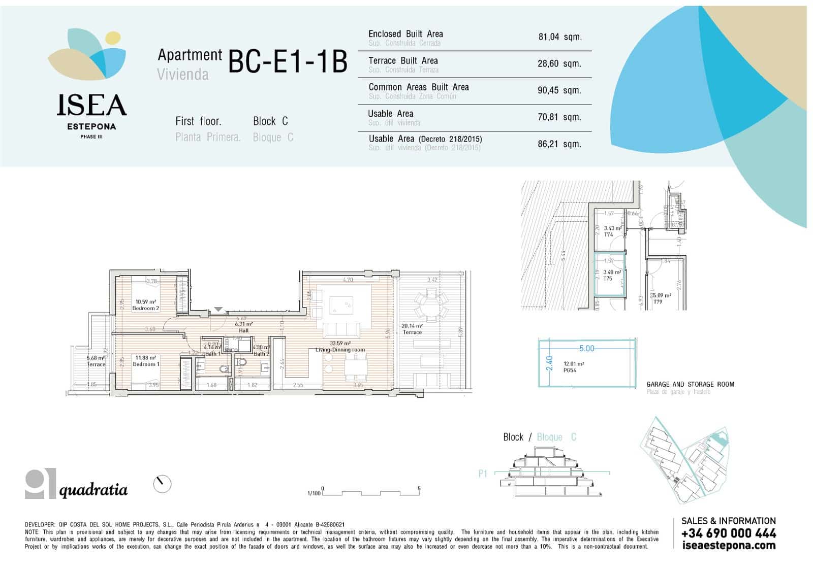 2 sovrum Lägenhet till salu i Estepona med pool garage - 405 000 € (Ref: 9118029)
