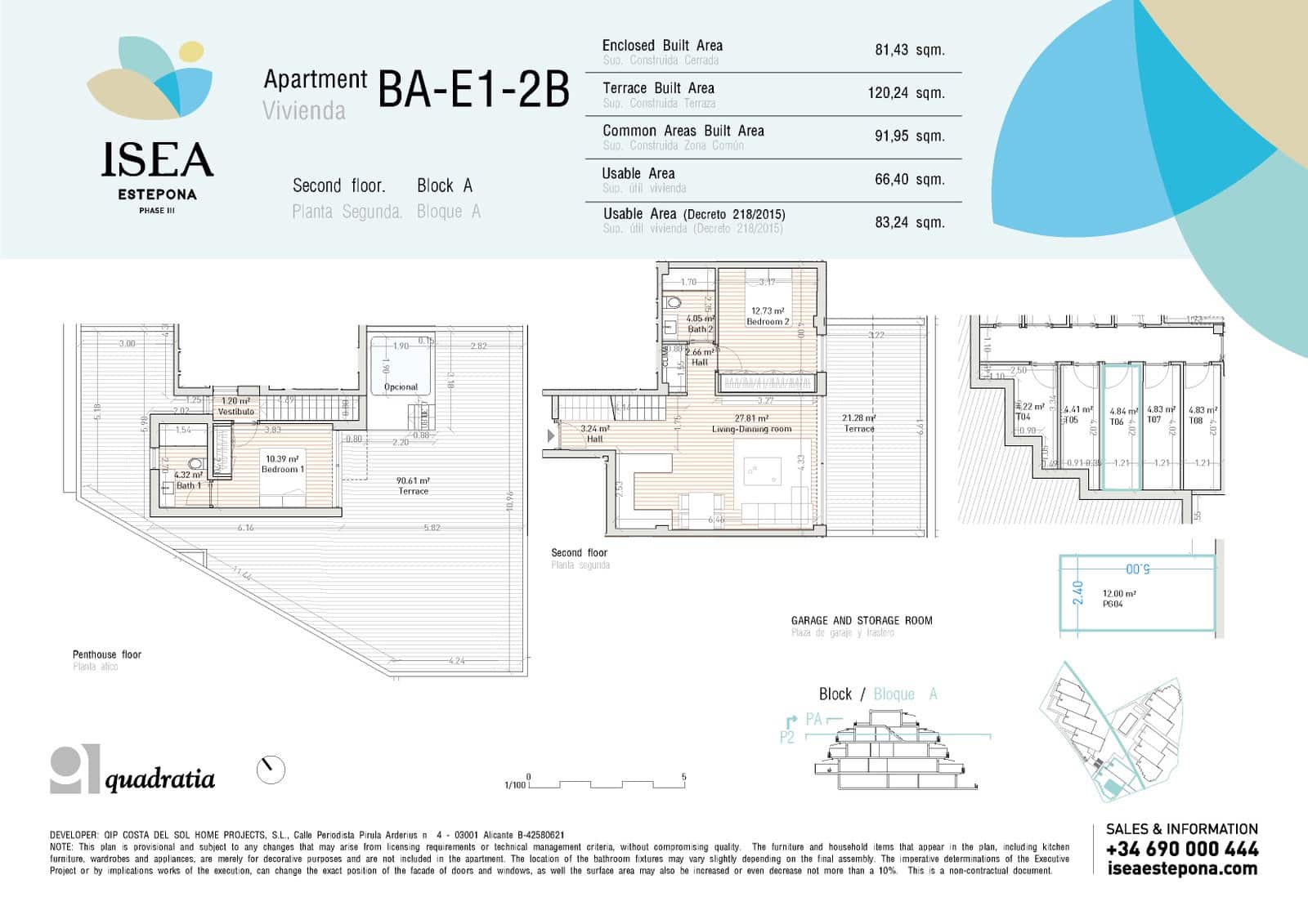 2 quarto Penthouse para venda em Estepona com piscina garagem - 552 000 € (Ref: 9118030)