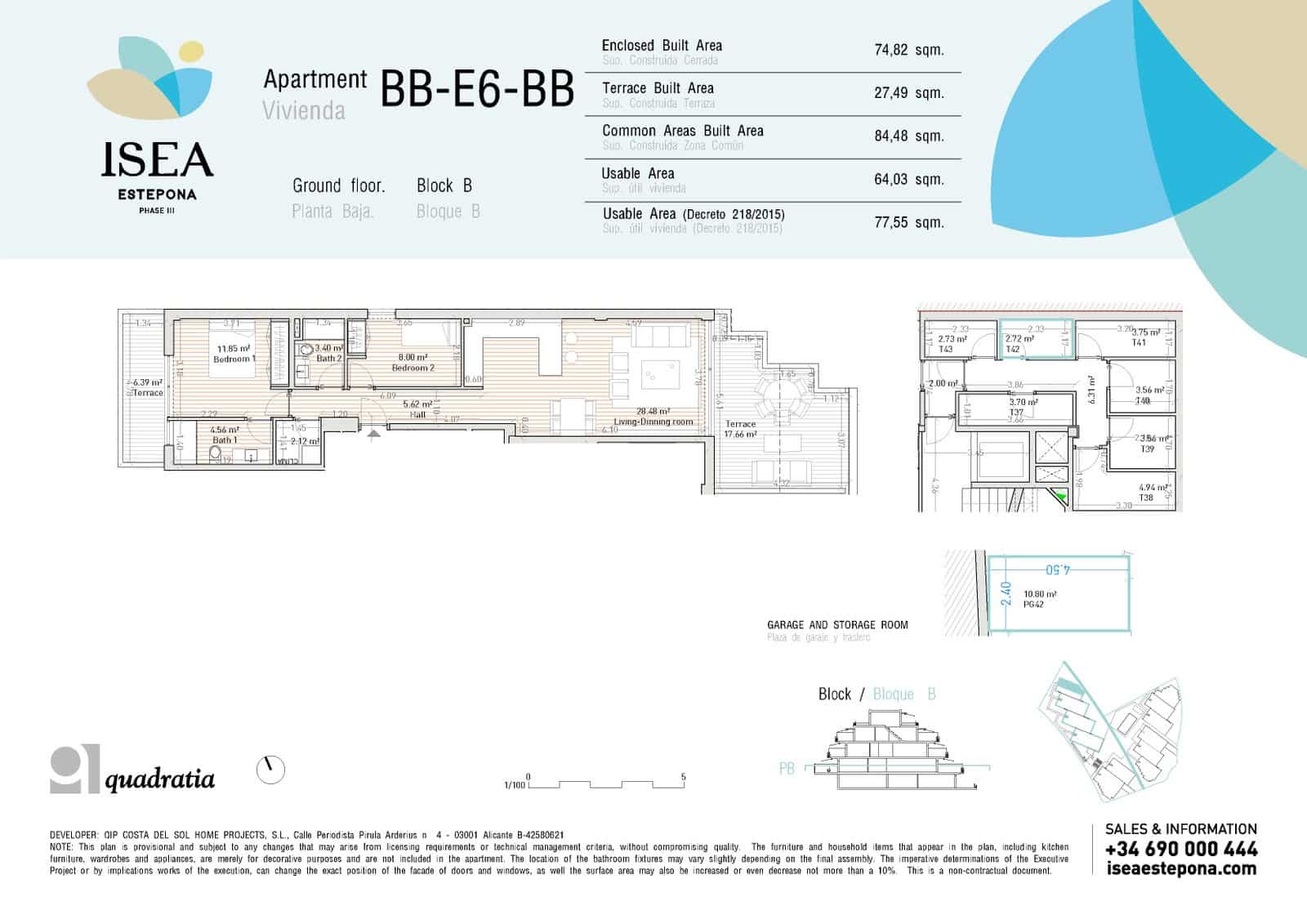 2 sovrum Lägenhet till salu i Estepona med pool garage - 355 000 € (Ref: 9118031)