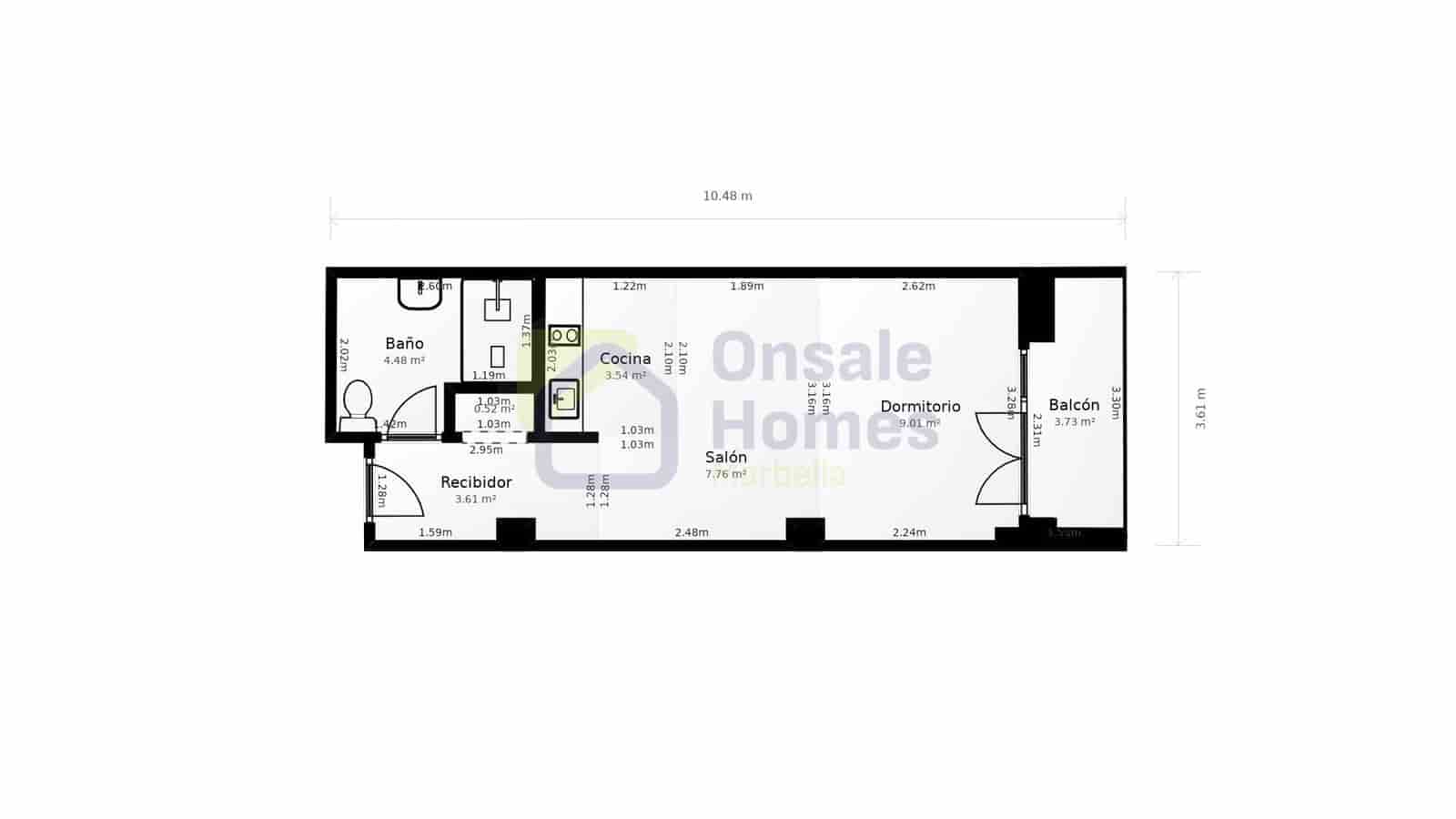 Flat for sale in Marbella - € 320,000 (Ref: 9367965)