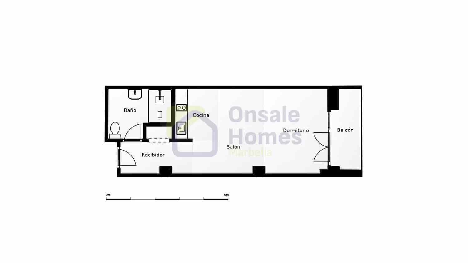 1 soverom Leilighet til salgs i Marbella med garasje - € 315 000 (Ref: 9529219)