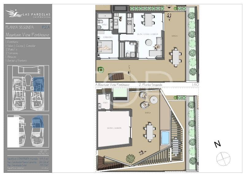 1 chambre Penthouse à vendre à Playa de las Americas avec piscine garage - 1 288 974 € (Ref: 10160794)