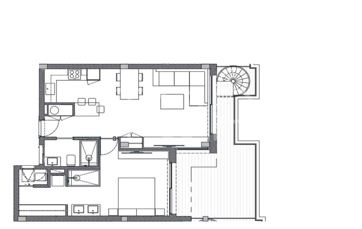 1 camera da letto Attico in vendita in Palm-Mar con piscina garage - 377.000 € (Rif: 7710824)