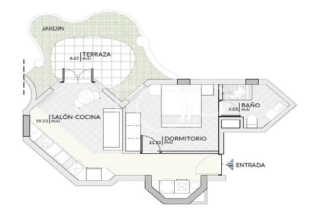 1 chambre Appartement à vendre à Los Cristianos, Arona avec garage - 301 950 € (Ref: 8425936)