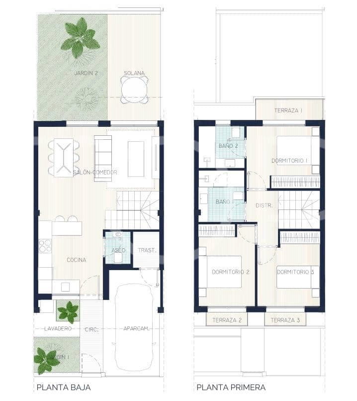 3 slaapkamer Rijtjeshuis te koop in Adeje met garage - € 480.000 (Ref: 8569449)