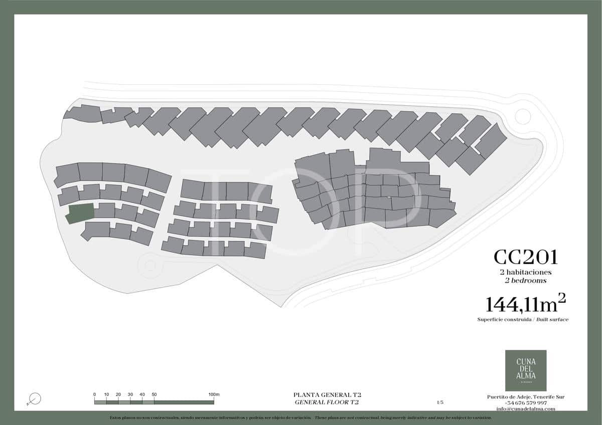 2 soveværelse Byhus til salg i Adeje med swimmingpool - € 1.045.840 (Ref: 8628438)