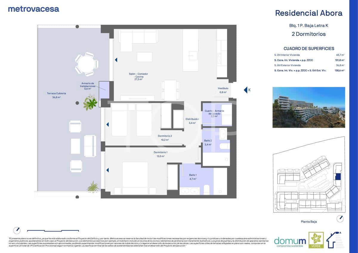 2 slaapkamer Flat te koop in Adeje met garage - € 572.270 (Ref: 8710801)
