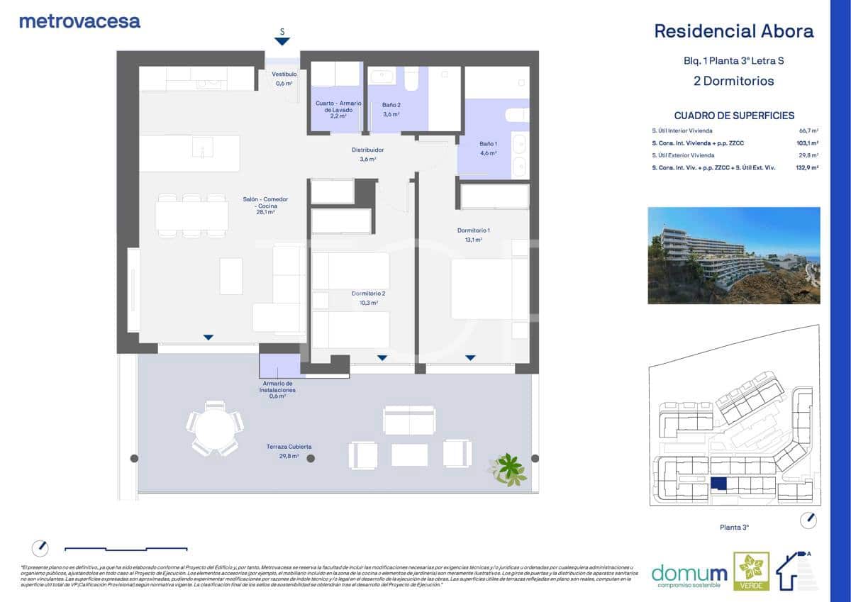 Piso de 2 habitaciones en Adeje en venta con piscina garaje - 580.380 € (Ref: 8714413)