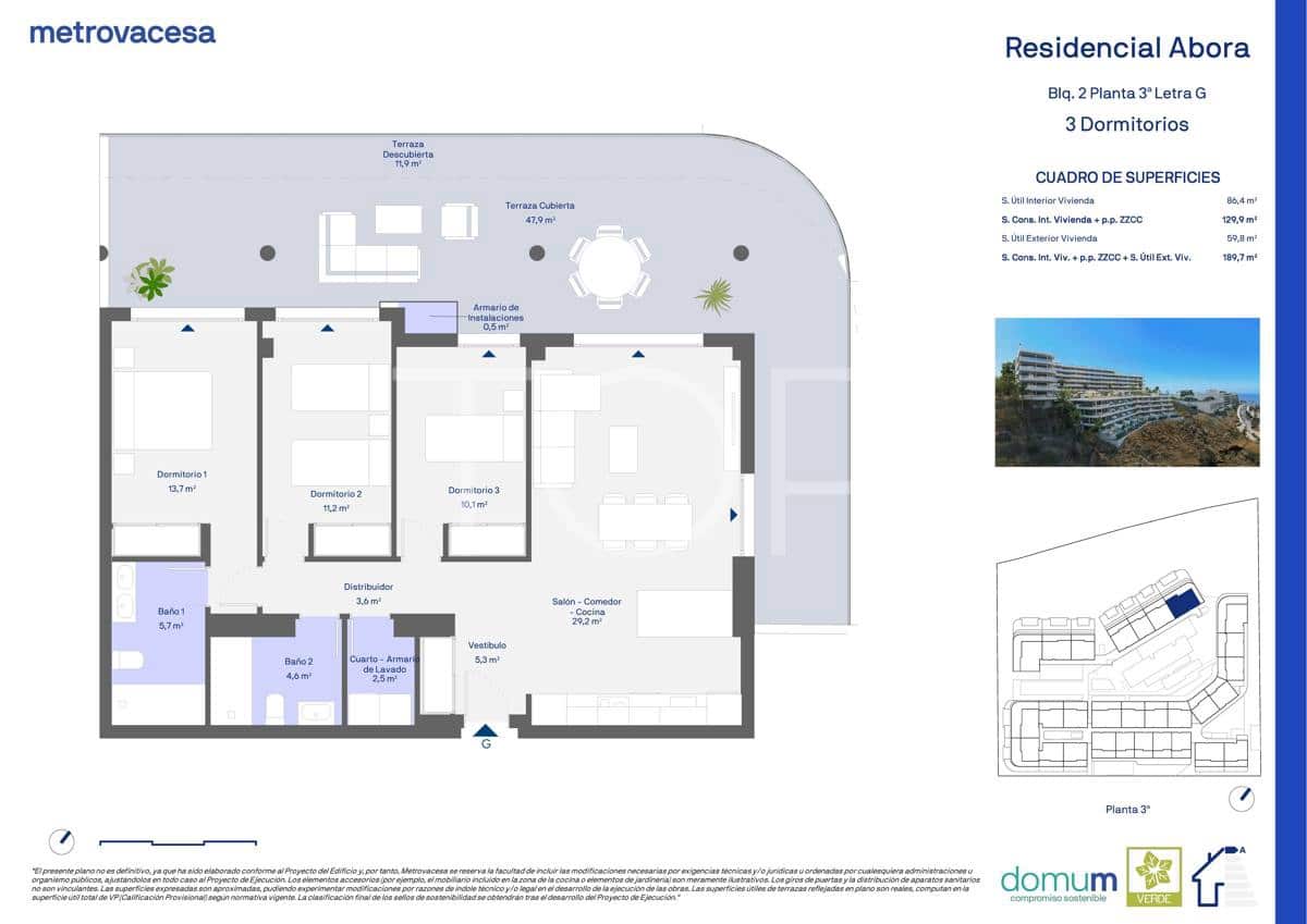 3 soverom Leilighet til salgs i Adeje med garasje - € 663 065 (Ref: 8774921)