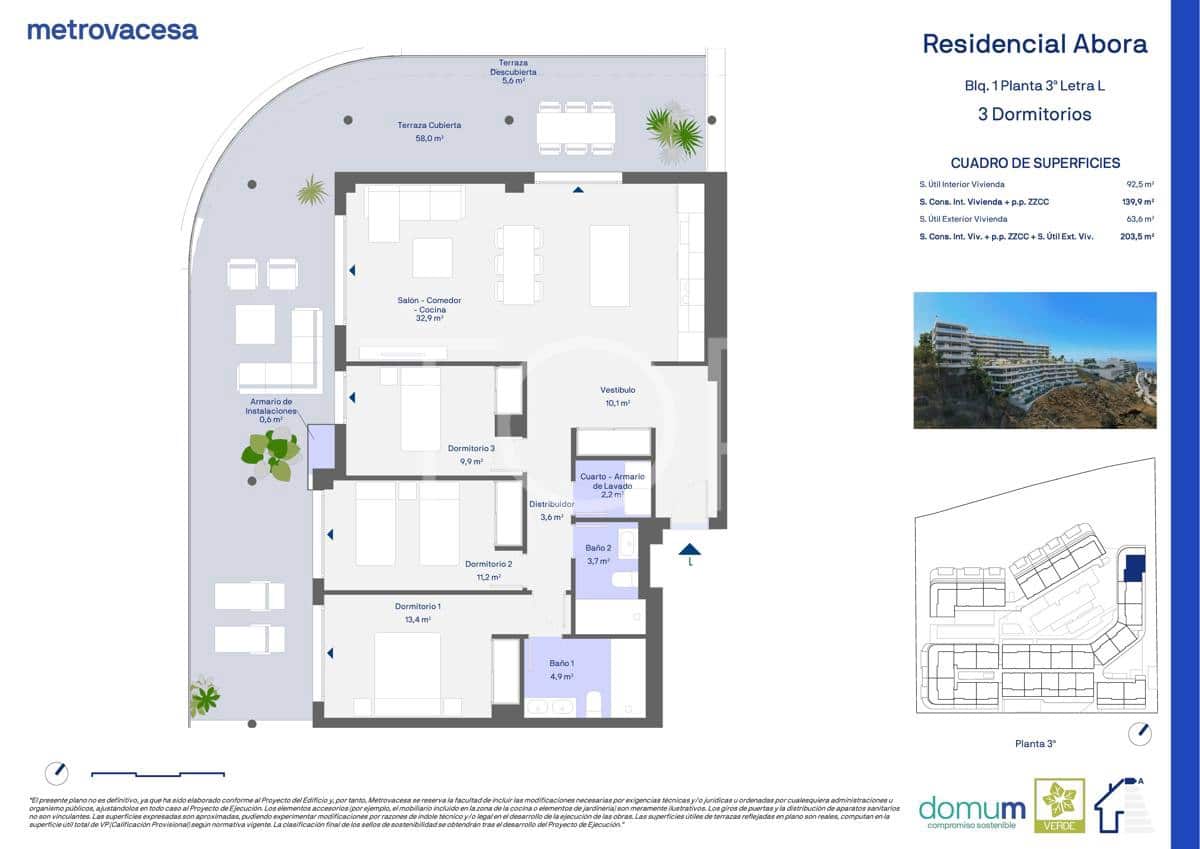 3 sypialnia Mieszkanie na sprzedaż w Adeje z garażem - 911 900 € (Ref: 8873862)