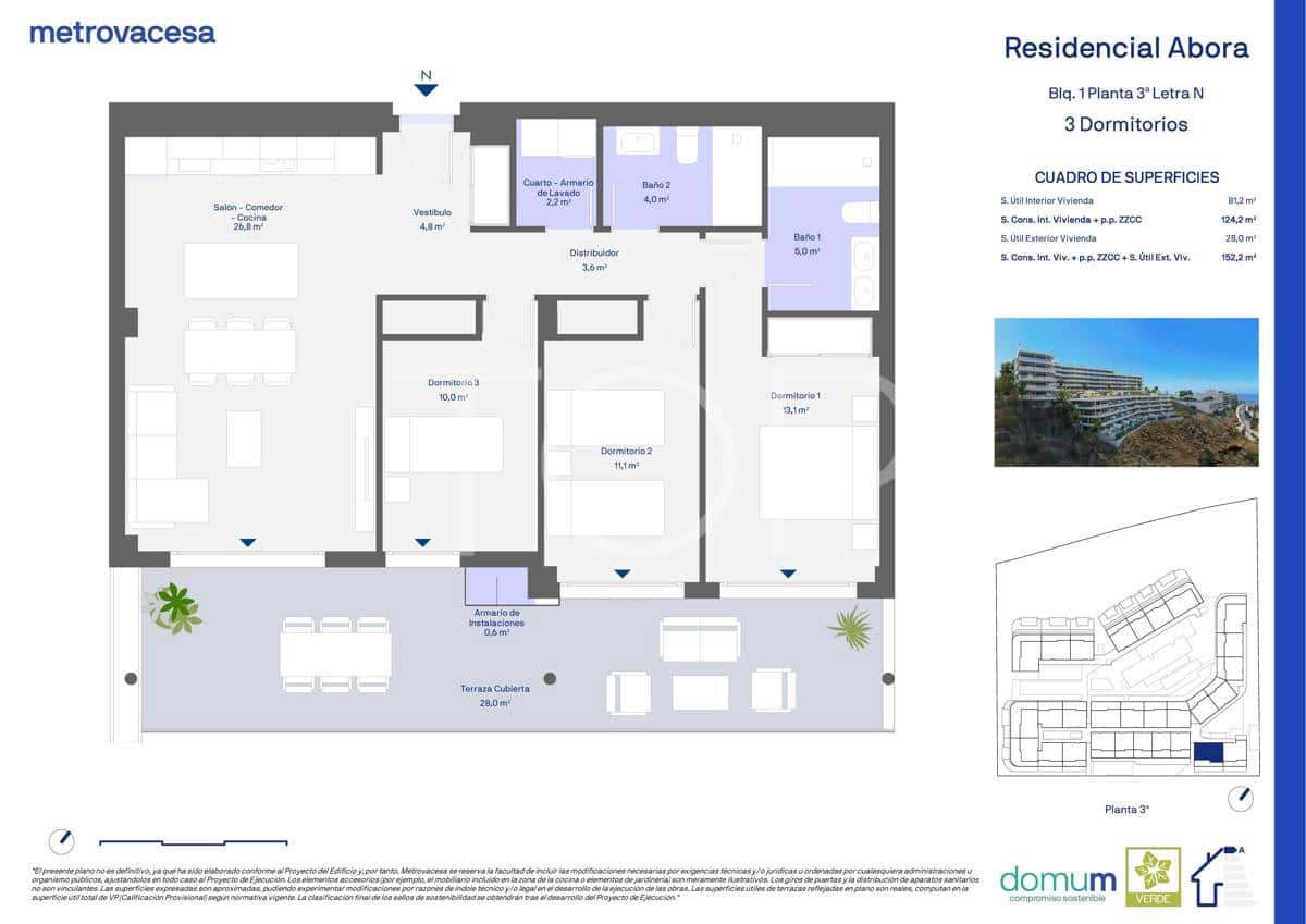 3 sovrum Lägenhet till salu i Adeje med garage - 703 870 € (Ref: 8879147)