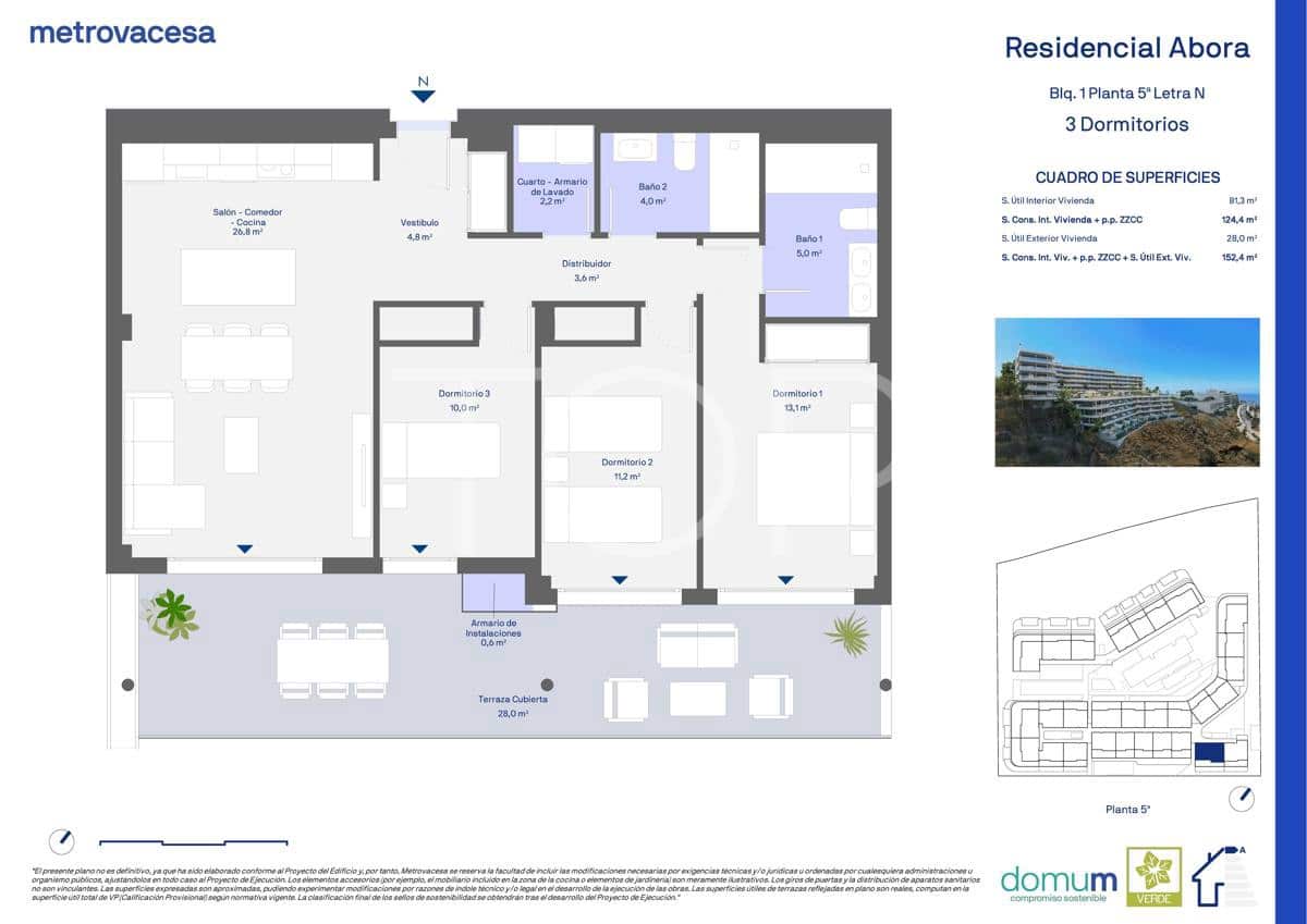 3 quarto Apartamento para venda em Adeje com garagem - 765 075 € (Ref: 8928156)