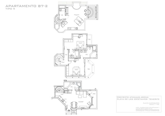 Ático de 2 habitaciones en Los Cristianos, Arona en venta con garaje - 691.130 € (Ref: 8953908)