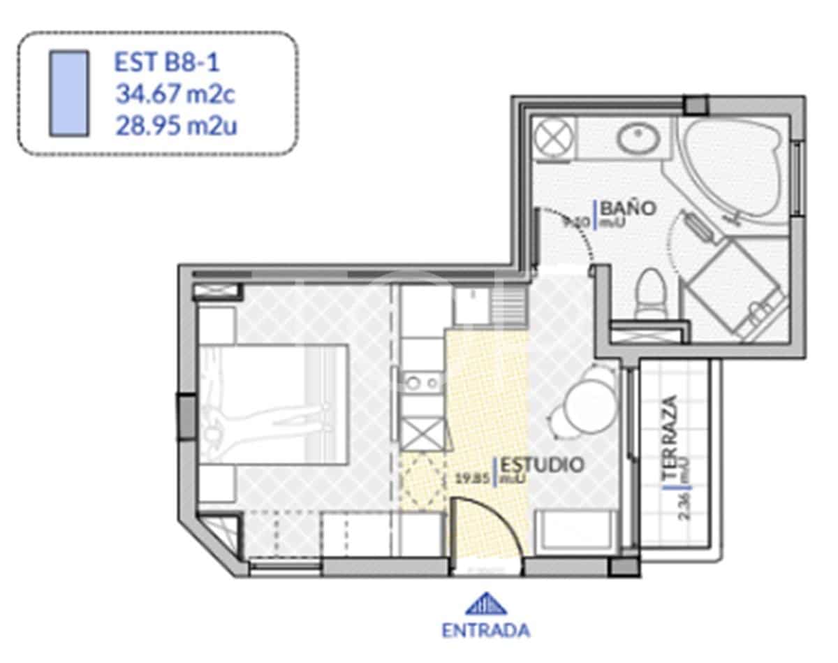 1 soveværelse Loft til salg i Los Cristianos med garage - € 227.515 (Ref: 9013665)