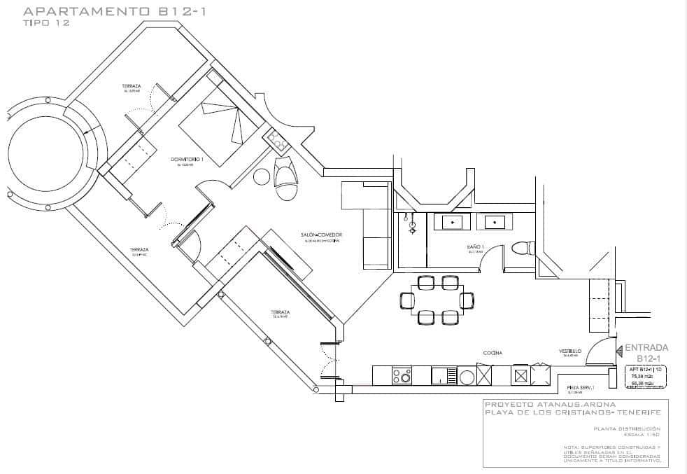 1 soverom Penthouse til salgs i Los Cristianos - € 438 711 (Ref: 9263899)