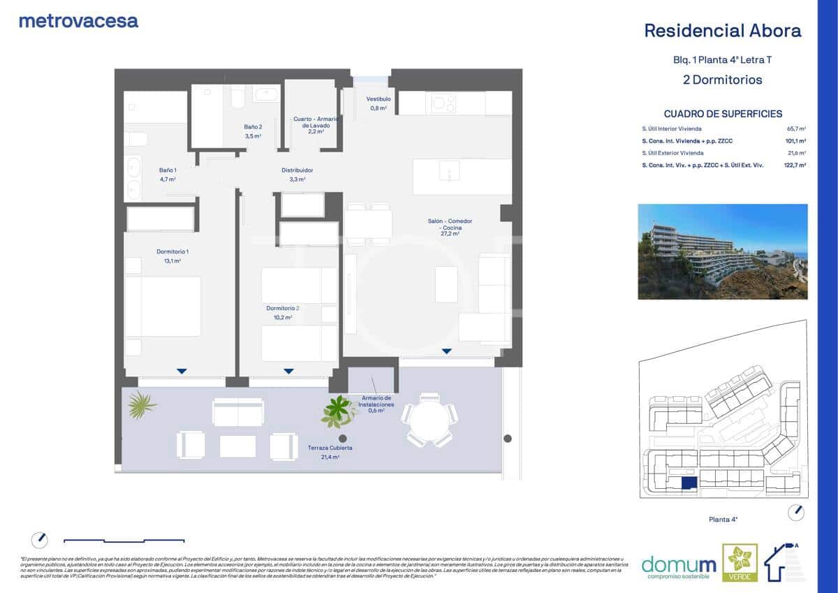 2 sovrum Lägenhet till salu i Adeje med pool garage - 632 215 € (Ref: 9429035)
