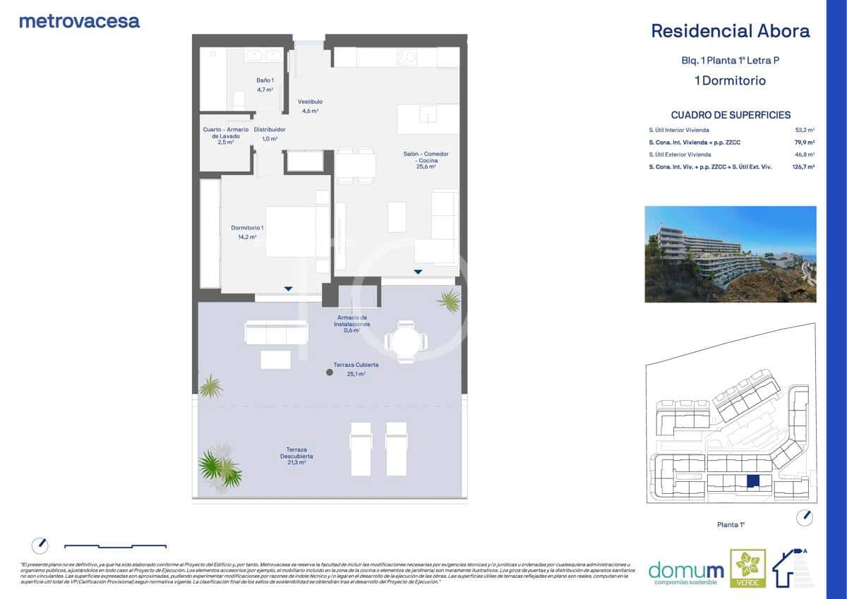 1 makuuhuone Asunto myytävänä paikassa Adeje mukana 
autotalli - 443 725 € (Ref: 9429038)