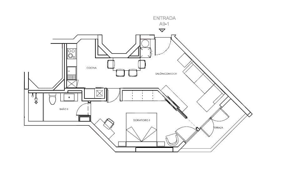 1 soveværelse Lejlighed til salg i Los Cristianos med swimmingpool garage - € 340.186 (Ref: 9523646)