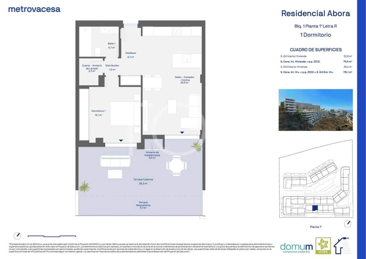 1 soveværelse Lejlighed til salg i Adeje med garage - € 394.955 (Ref: 9598373)