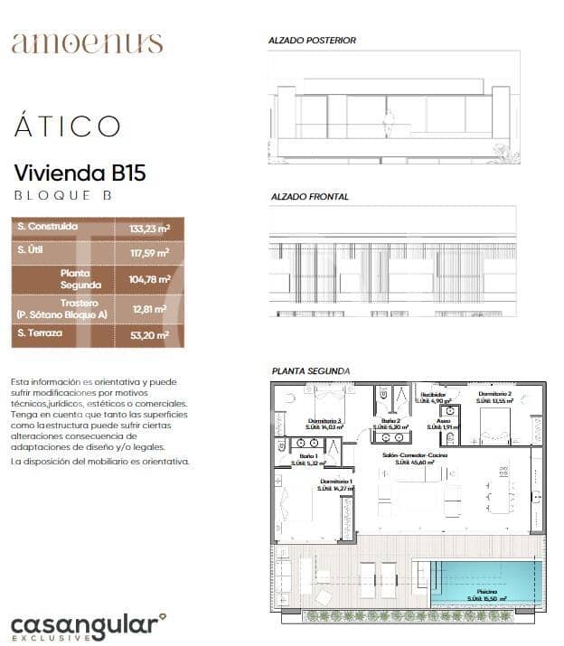 Ático de 3 habitaciones en Callao Salvaje en venta con piscina garaje - 1.450.000 € (Ref: 9650872)