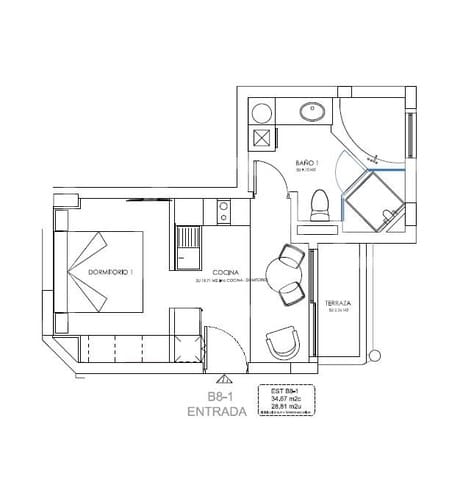 1 makuuhuone Ullakkoasunto myytävänä paikassa Los Cristianos, Arona mukana 
autotalli - 215 064 € (Ref: 9658012)