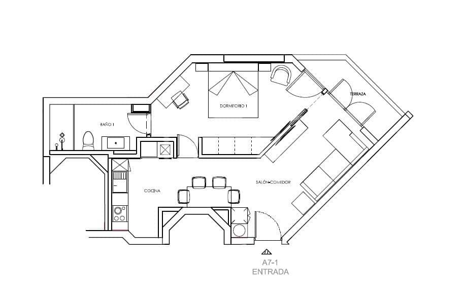 1 camera da letto Appartamento in vendita in Los Cristianos - 305.411 € (Rif: 9658013)