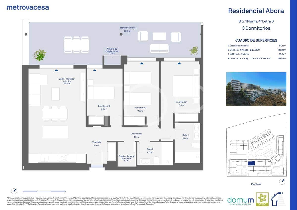 Piso de 3 habitaciones en Adeje en venta con garaje - 744.675 € (Ref: 9665687)