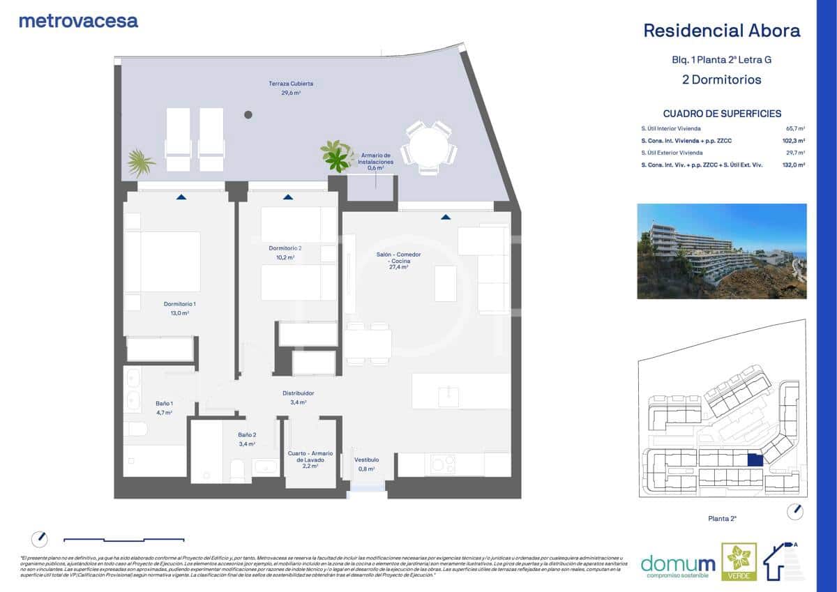 Piso de 2 habitaciones en Adeje en venta con piscina garaje - 572.265 € (Ref: 9665688)