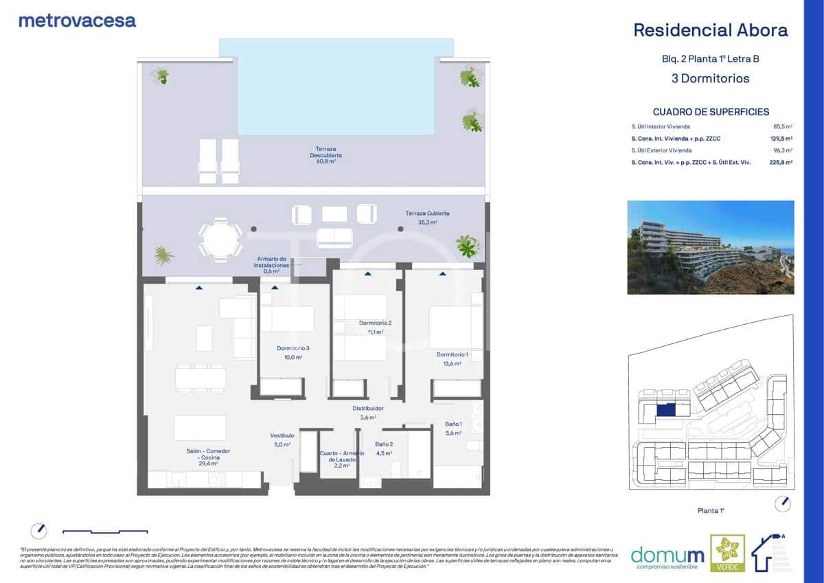 Piso de 3 habitaciones en Adeje en venta con garaje - 743.815 € (Ref: 9665692)