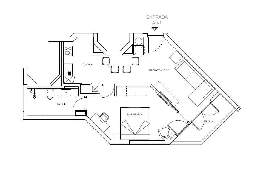 1 soveværelse Lejlighed til salg i Los Cristianos med swimmingpool garage - € 318.003 (Ref: 9737729)