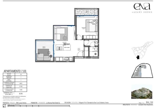 1 camera da letto Appartamento in vendita in Los Cristianos, Arona con piscina garage - 486.000 € (Rif: 9751471)
