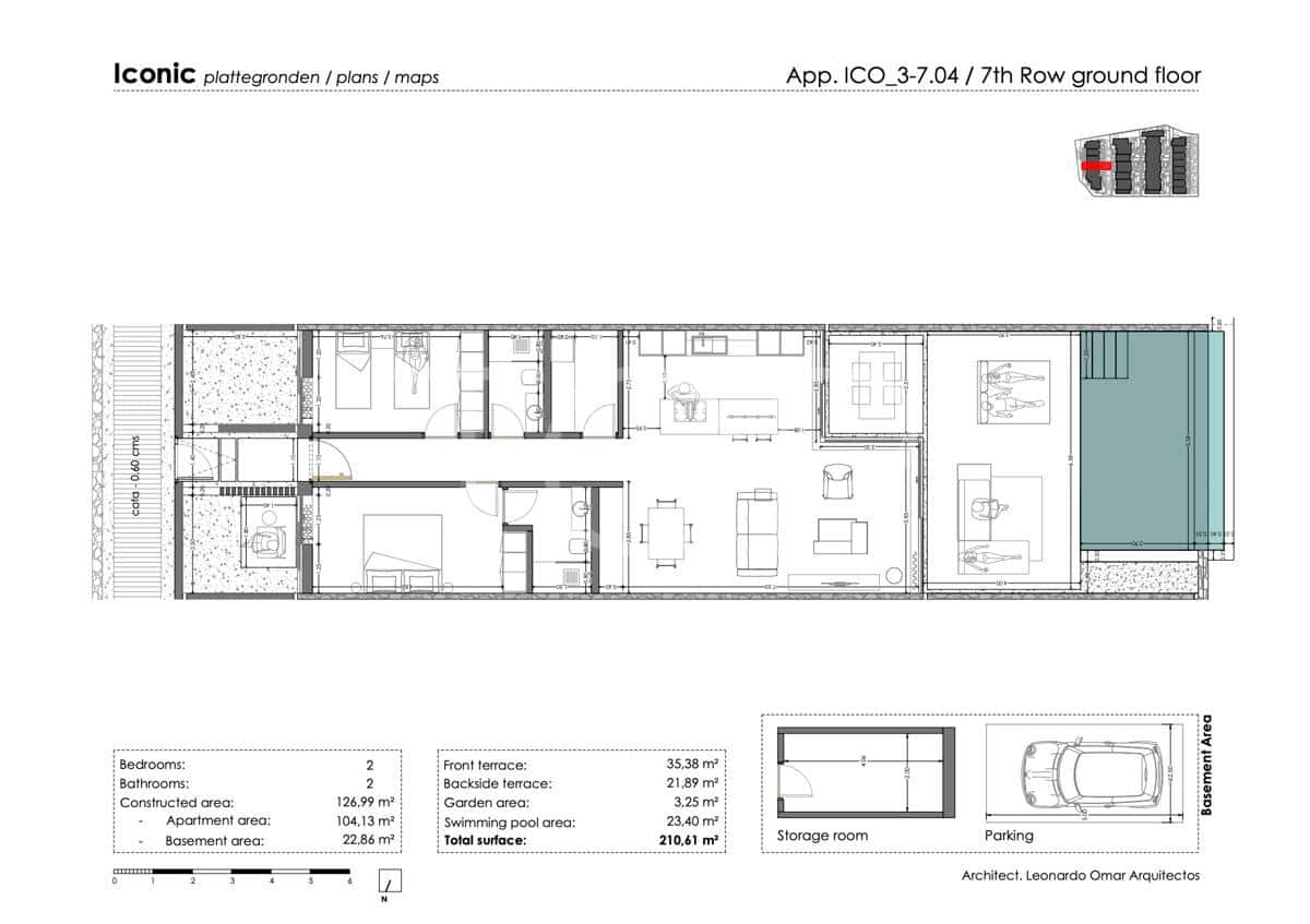 2 quarto Apartamento para venda em Adeje com piscina garagem - 1 130 000 € (Ref: 9807474)