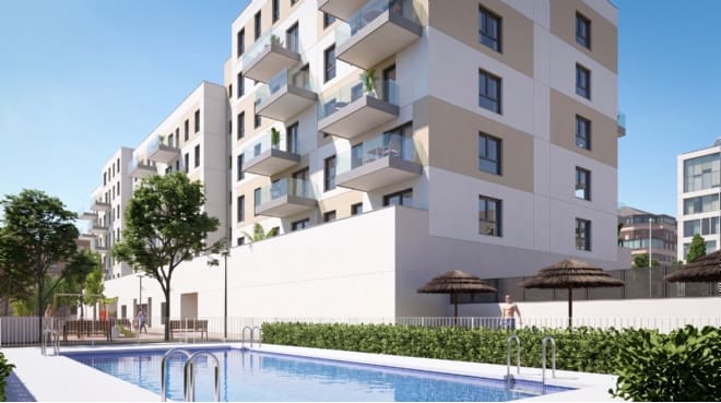 2 sovrum Lägenhet till salu i Madrid stad med pool garage - 325 000 € (Ref: 9673823)