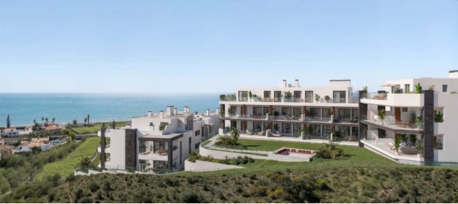 Piso de 2 habitaciones en Benajarafe en venta con piscina garaje - 392.000 € (Ref: 9996607)