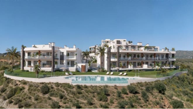 Piso de 2 habitaciones en Benajarafe en venta con piscina garaje - 392.000 € (Ref: 9996607)
