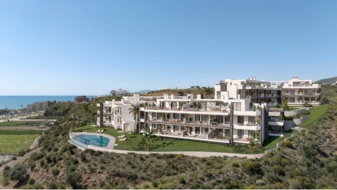 Piso de 2 habitaciones en Benajarafe en venta con piscina garaje - 392.000 € (Ref: 9996607)