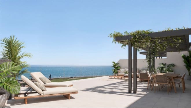 Piso de 2 habitaciones en Benajarafe en venta con piscina garaje - 392.000 € (Ref: 9996607)