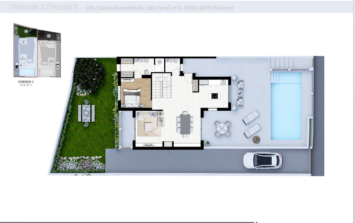 3 bedroom Villa for sale in Alfaz del Pi / L'Alfas del Pi with pool garage - € 675,000 (Ref: 8200906)