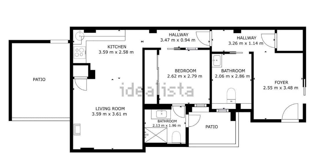 2 makuuhuone Asunto myytävänä paikassa Valencia kaupunki - 515 000 € (Ref: 9647546)