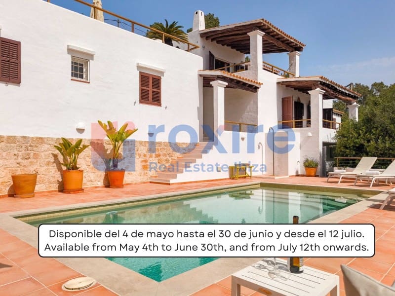 6 slaapkamer Villa te huur in Es Cubells met zwembad - € 12.000 (Ref: 9778037)