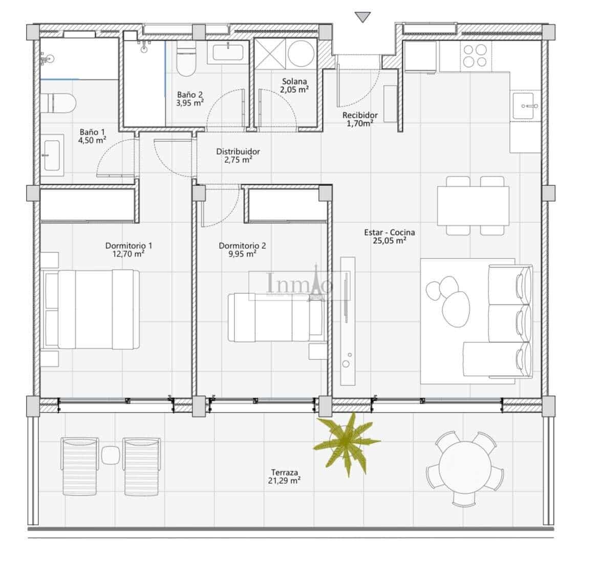 2 bedroom Apartment for sale in Costa Adeje with pool garage - € 585,000 (Ref: 7419955)