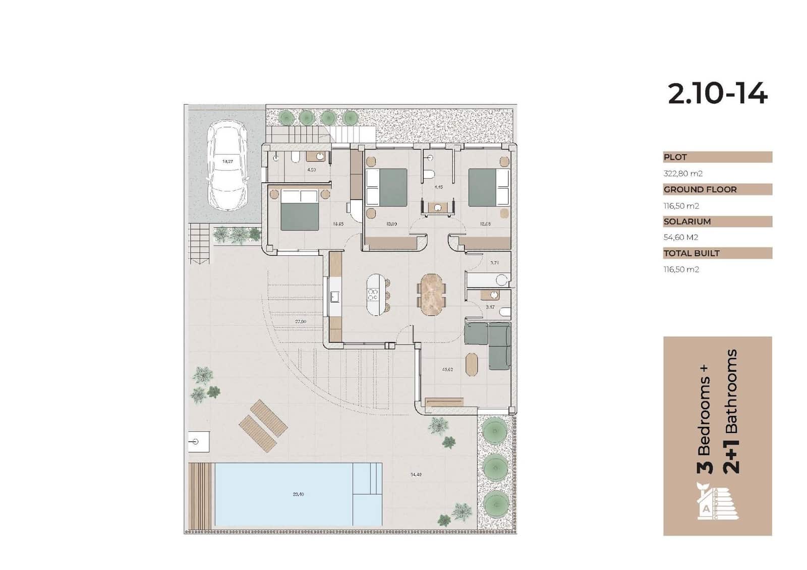 3 Zimmer Villa zu verkaufen in Algorfa mit Pool Garage - 650.000 € (Ref: 10065602)