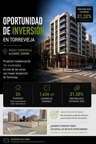 Solar/Parcela en Aguas Nuevas, Torrevieja en venta - 950.000 € (Ref: 10116463)