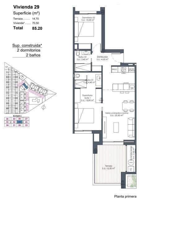 2 sovrum Lägenhet till salu i Los Alcazares med pool garage - 309 000 € (Ref: 10116501)