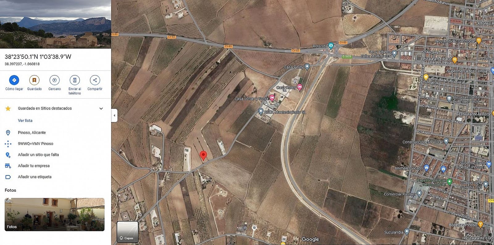 Undeveloped Land for sale in Pinoso - € 50,000 (Ref: 7775300)