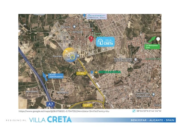 Chalet de 3 habitaciones en Benijófar en venta - 419.900 € (Ref: 7844281)